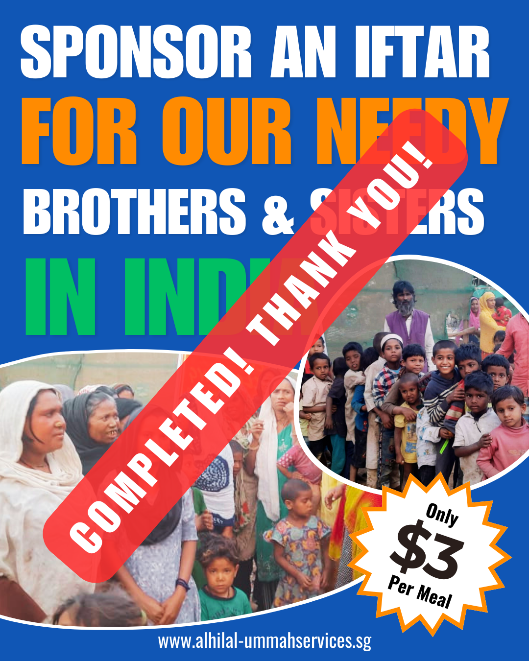 Sponsor Iftar Meal - India