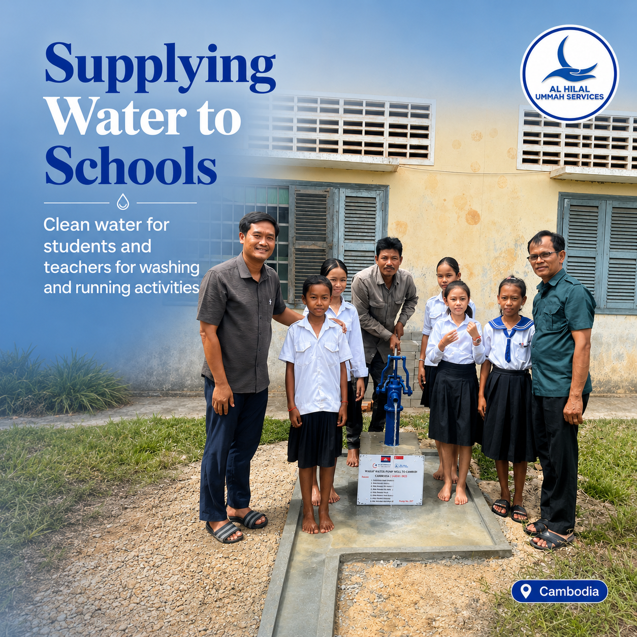 Sponsor a Waqaf Water Pump in Cambodia
