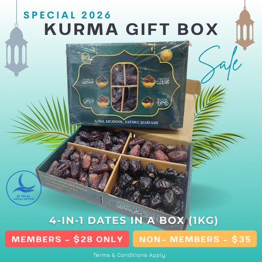 Kurma Gift Box 2026 – Premium 4-in-1 Dates Gift (1KG)