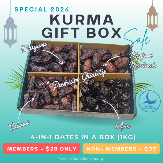 Kurma Gift Box 2026 – Premium 4-in-1 Dates Gift (1KG)